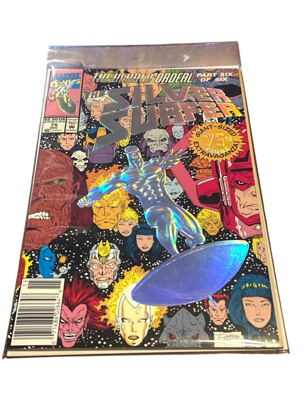 Silver Surfer #75 Holographic Marvel Comics Dec 1992 Part 6 "The Herald Ordeal"